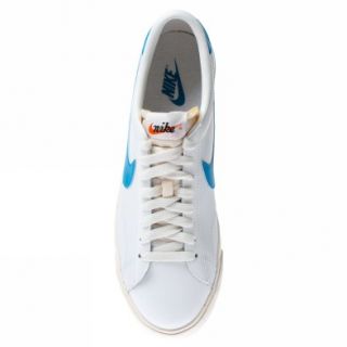 Nike Tennis Classic AC Vntg US Size White Light Blue Trainers Shoes