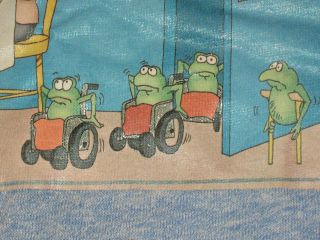 Vintage 80s Rayon Tri Blend Chimney Rock Frog Legs Ringer T Shirt Med