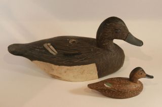 antique Miles Hancock miniature duck decoy Chincoteague VA