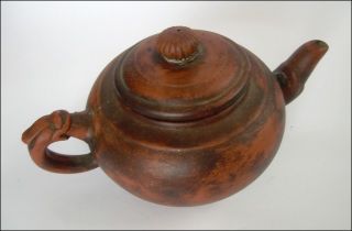 19th Century Ottoman Turkish Tophane Clay Tea Pot