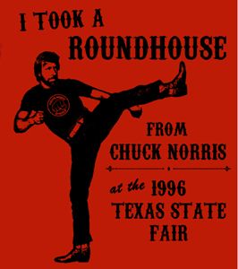 Chuck Norris T Shirt Roundhouse Karate Tee MMA Ninja Funny T Shirt