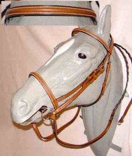 premium classic raised bridle london tan horse size 1020lof