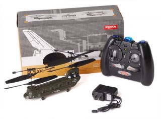 syma s026 chinook 3 channel helicopter with wall charger brand new in