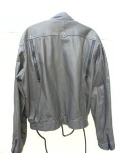 100% authentic HEIN GERICKE gray color leather motorcycle jacket