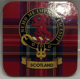 Keytotheclans Scottish Gifts Clan Crested Coasters Gordon to Maclaren