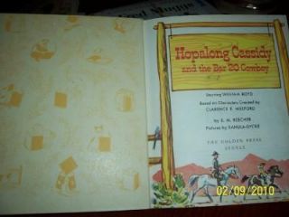 Little Golden Book Vintage Hopalong Cassidy 87 1st Syd