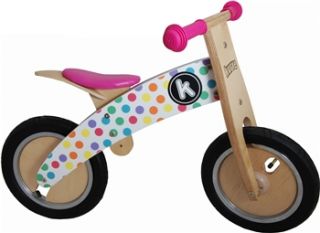 Kiddimoto Kurve Balance Bike   Pastel Dotty