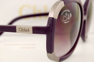 Brand New Chloe Sunglasses CL 2119 CL2119 Color C15 Plum 100 Authentic