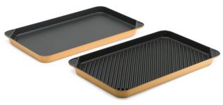 Chefs Design 20 Kitchen Oven Stove Top Grill Griddle Set Global Gold