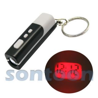 Portable LED Handheld Projector Mini Torch Clock Red Laser Light Show