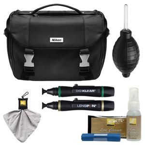  digital slr camera case gadget bag with complete nikon cleaning kit