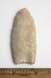 Fine 3 Clovis Arrowhead RARE Paleo Authentic Indian Fluted Artifact