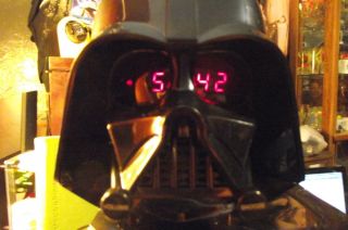Star Wars Darth Vader Clock Radio MP3 iPod CD Player Jack Movie Sounds