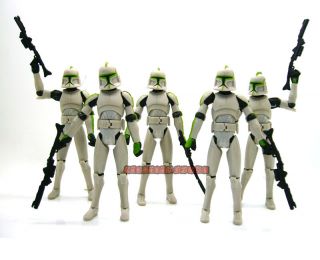 clone wars grey clone green trooper 3 75 loose figure