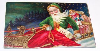 Christmas Greeting USED Germany 1912 Postcard
