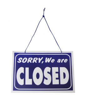 Open Closed Hanging Shop Sign Restaurant Opening Time Rigid Plastic