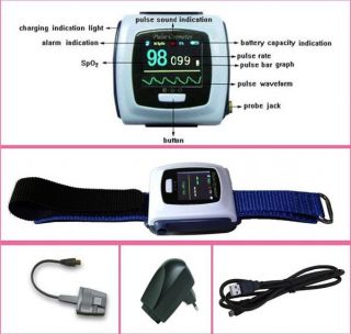 Wrist Pulse Oximeter Daily and Overnight Sleep CMS 50F