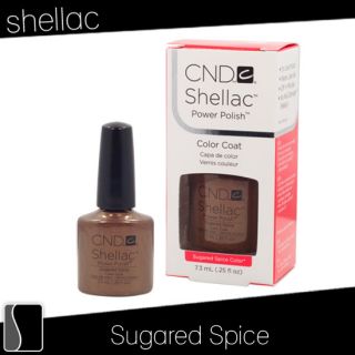 CND Shellac Sugared Spice Gel UV Brown Nail Polish Soak Off Tan 0 25