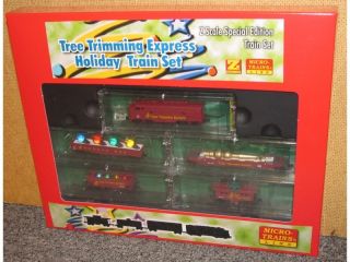 Micro Trains 99421040 Z Scale Holiday Train Set Tree Trimming Express