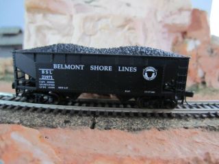 Scale Atlas Special Run 2 Bay Hopper with Coal Load Belmont Shore