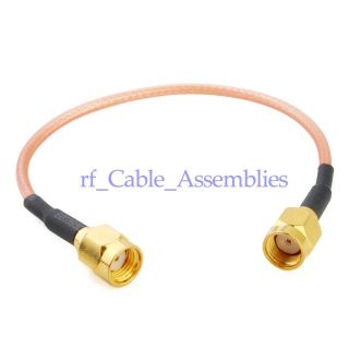 RP SMA Male to RP SMA Pigtail Coaxial Cable RG316 for Antenna Free