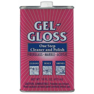 Gel Gloss 16oz Fiberglass Acrylic Marble Cleaner Polish