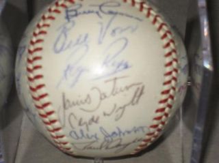 1970 California Angels Team Signed Official Joe Cronin American League
