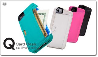 iPhone Wallet Case CM4 Q Card Case for iPhone 4S iPhone 4 Black