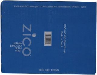 New Zico Pure Premium Coconut Water Natural 11 2 Ounce Tetra Paks Pack
