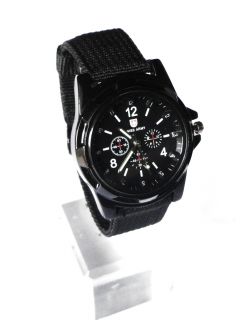  Fashion Racing Force Military Sport Men Officer Fabric Band Watch