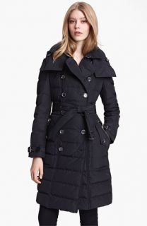 Burberry Brit Channel Quilted Down Coat