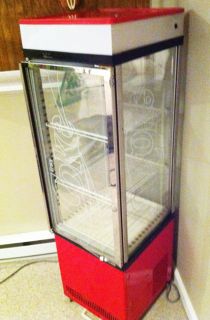 classic coca cola sanden display refrigerator cooler collectible