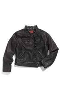 Dollhouse Distressed Faux Leather Jacket (Toddler)