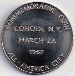 Vintage 1967 Cohoes New York All America City Medal L K