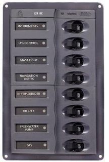 Contour 901V Marine 8WAY Circuit Breaker and Switch Panel