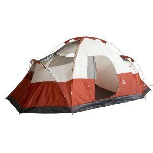 Coleman Red 8 Person Tent Camping 3 Rooms Outdoors Family Dome