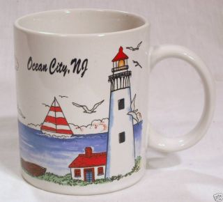 Collectible Ocean City New Jersey Mug Lighthouse