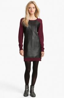 Zadig & Voltaire Leather & Knit Dress