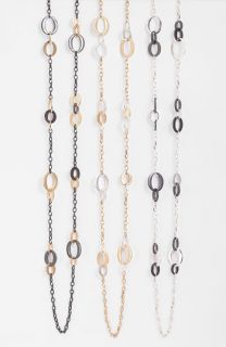  Two Tone Long Link Necklace