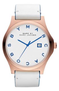 MARC BY MARC JACOBS Henry Leather Strap Watch