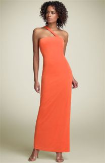 Mary L Couture One Shoulder Jersey Gown