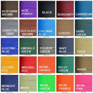 550 Paracord Parachute Cord Type III Military Spec 7 Strand 10ft 20ft