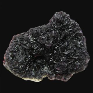 Purple Fluorite on quartz mineral specimen from Namaqualand