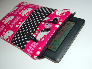 Hello Kitty Pink Wink Nook Color Kindle Case Cover Free USA Shipping