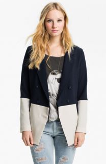 GREYLIN Double Breasted Colorblock Blazer