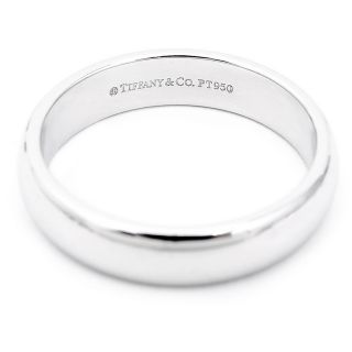 Tiffany Co PT950 Platinum Wedding Band Ring Size 10