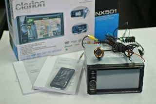 CLARION NX501 2 Din Stereo GPS Navigation DVD CD MP3 iPOD + Back up