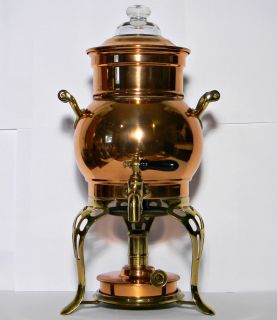 Coffee Percolator Antique Landers Frary Clark Pot Copper Brass Vtg Urn