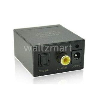  to Digital Optical Coax Coaxial Toslink Audio Converter Adapter