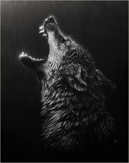 Cristina Penescu Desperation Giclee Canvas Wolf 1 75